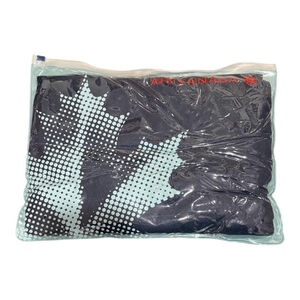 Air Canada Travel Airplane Pillow & Blanket Pack Blue Inflatable Amenity Kit